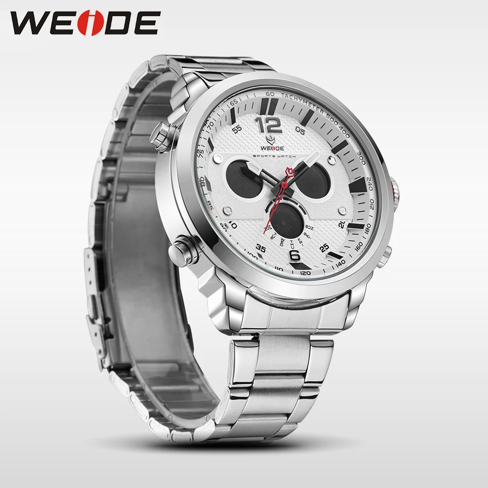 WEIDE повседневные Оригинальные мужские ЖК часы люксовый бренд спортивные