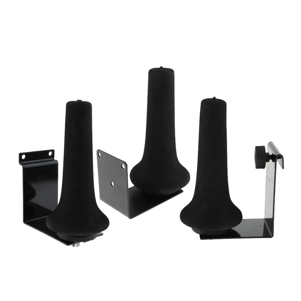 Tooyful Durable Iron Soprano Saxophone Sax Wall Mount Holder Hanger for Music Store School Studio Display/Storage Accessory