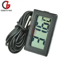 TPM-10 FY-10 2M 3M 5M LED Termômetro Digital Sensor de Temperatura Medidor Detector Tester 5V 12V para Incubadora Banho Do Bebê No Interior