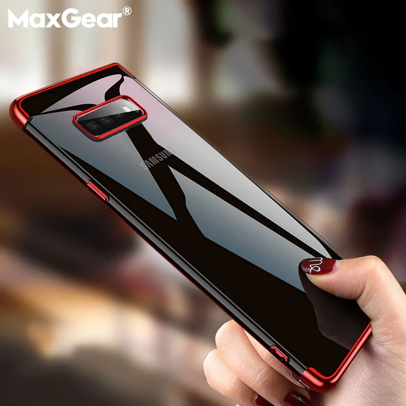 

For Samsung Galaxy S10 S10E Case Plating Soft Clear Cover Case For Samsung S6 S7 Edge S8 S9 Plus Note 5 8 9 M10 M20 Cases Funda