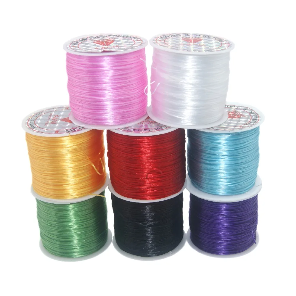 

Wholesale 60M/Roll 0.5MM Colorful Stretchy Elastic Rope Cord Crystal String For Jewelry Making Beading Bracelet Wire Rope