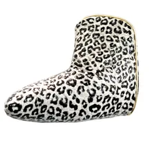 Крышка клюшки для гольфа с рисунком белого и черного леопарда, крышка для клюшки для гольфа