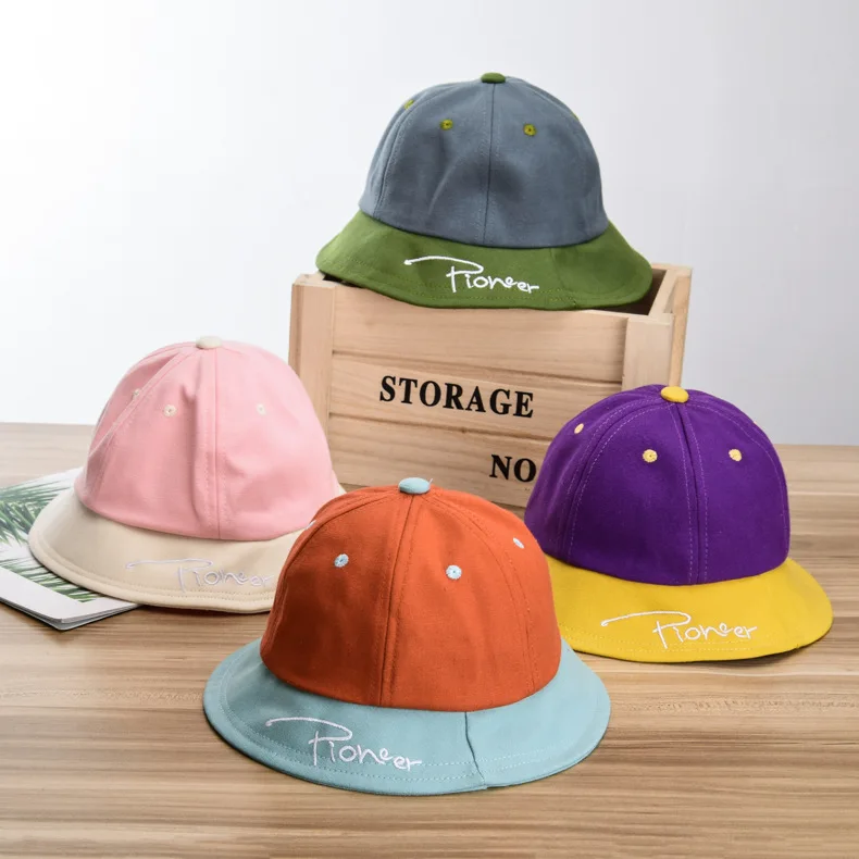 

2-5 year old child pelvic hat girl spring and summer foreign trade European and American fisherman Hat Boy blast cotton color