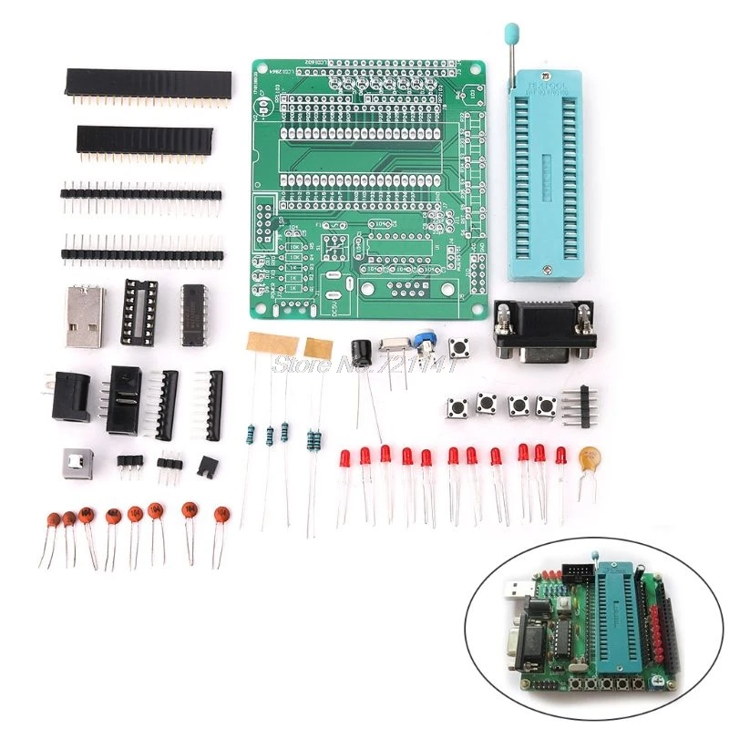 

For C51 AVR MCU Development Board DIY Kit Learning Board With Self-recovery Fuse