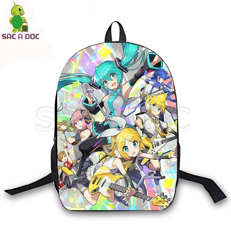 

VOCALOID Hatsune Miku Backpack Women Men Casual Travel Bags Laptop Backpack for Teenage Girls Boys Daily School Bags