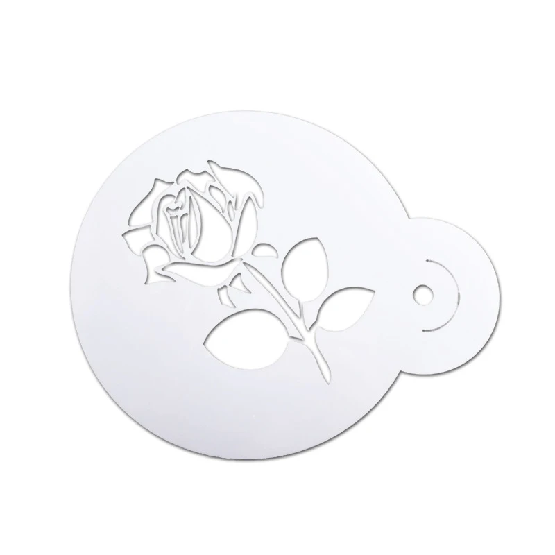 

6pcs Coffee Decorating Stencils Fancy Printing Model Coffee Foam Spray Template FP8 FE22