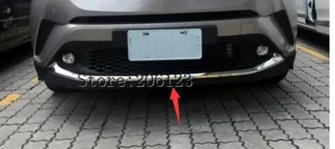 1PCS ABS Chrome Front Bumper Trim Cover Molding FOR Toyota C HR CHR C HR 2016