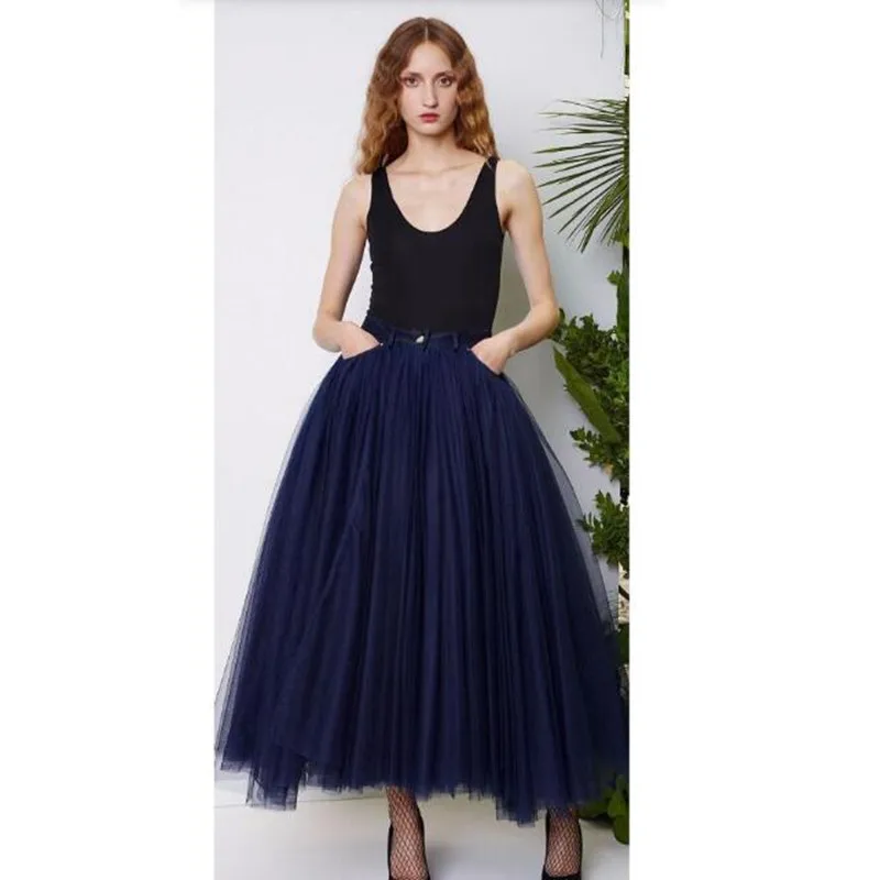 navy blue evening skirt