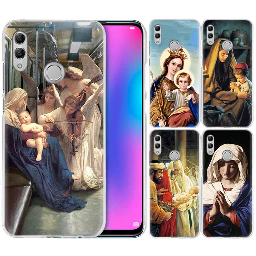 

Virgin Mary Christian Case for Huawei Honor 8X Y9 9 10 Lite Play 7C 8C 8S 8A 7S 7A Pro V20 20i Y6 Y7 Y5 2019 Hard PC Phone Cover