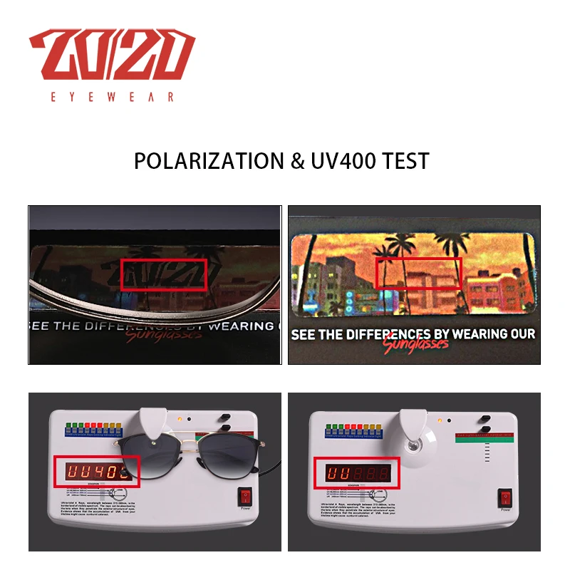 20/20 Марка Дизайн Поляризованные Солнцезащитные Очки Мужчины Женщины Металлический Каркас Мужской Солнцезащитные Очки Унисекс Очки Gafas De Sol Oculos 17083