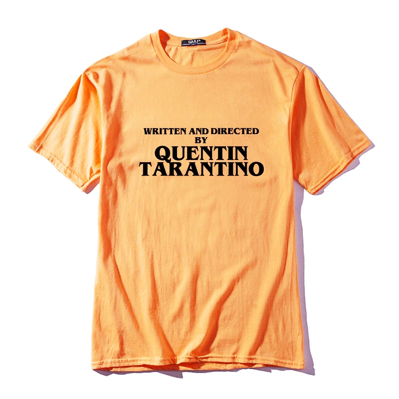 

WRITTEN AND DIRECTED BY QUENTIN TARANTINO T Shirt Women Slim Short Sleeve Woman T-Shirt Tops Woman Ladies T Shirt O-neck