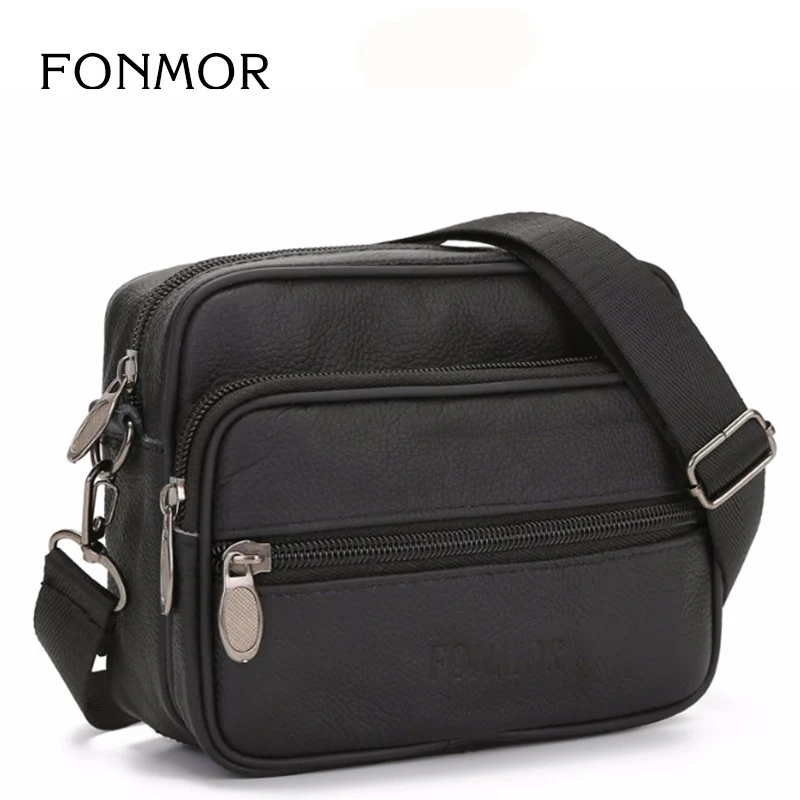 

2018 Causal Cowhide Leather Shoulder Bag For Men Small Messenger Bags Travel Crossbody Bag Handbags New Fashion Male Bag Flap