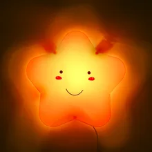 Children bedroom wall lamp lollipop stars creative cartoon wall lamps and lanterns of the baby room night light to bedside lamp