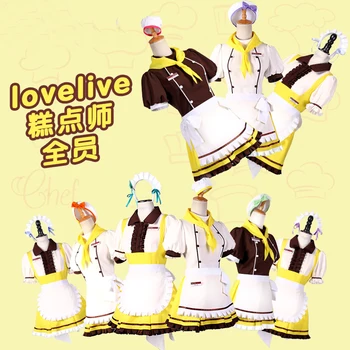 

Collection!Love live!Teatime All Members dessert Maid Uniform cosplay costume Lolita dress reserve stock custom size available