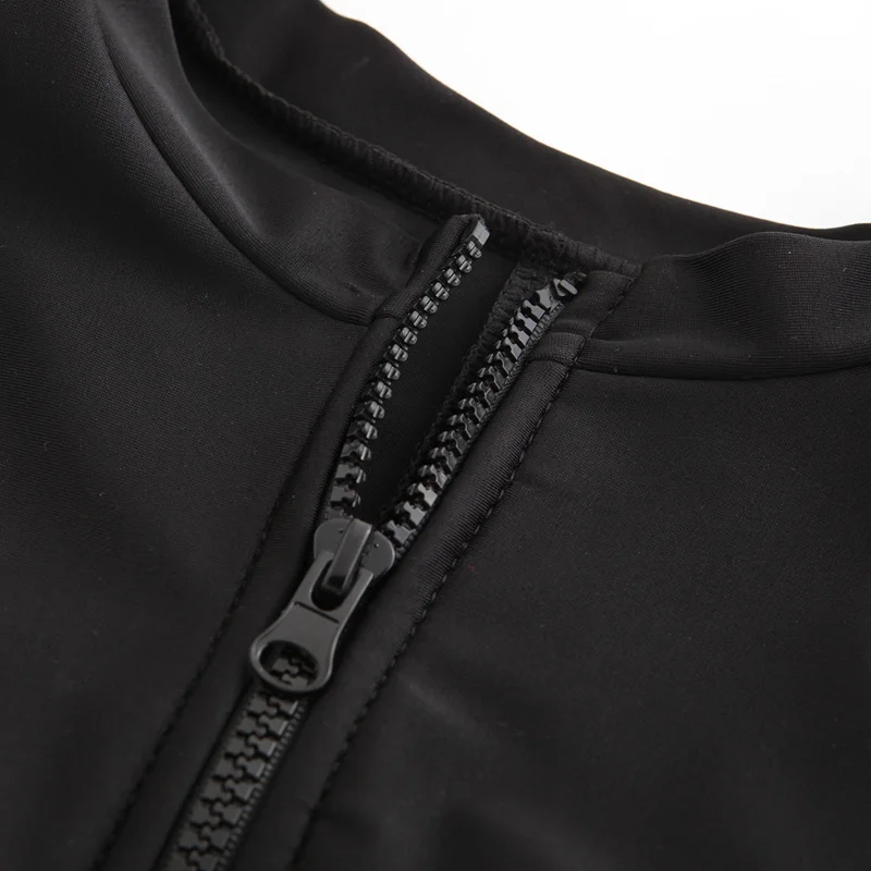 Riseado Sport One Piece Swimsuit 2019 Short Sleeve Mesh Swimwear Women Rash Guards Solid Zipper Beachwear Bathing Suits