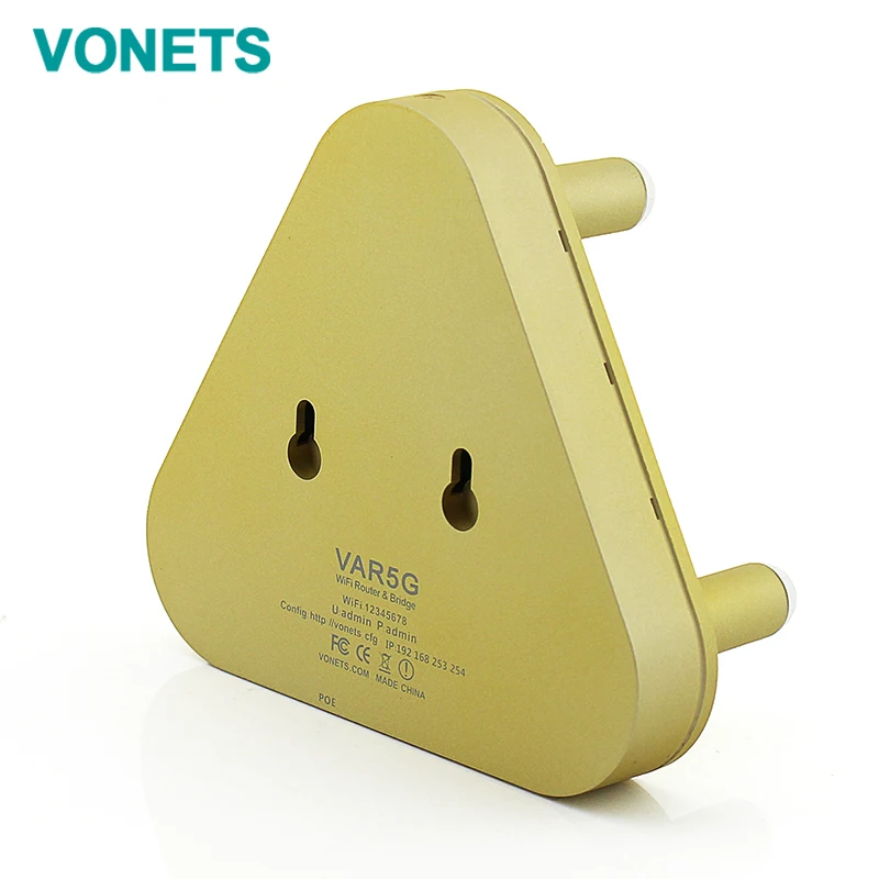 

VONETS VAR5G 2.4G 300Mbps 5G 450Mbps Wireless WiFi Repeater Support 802.11ac Router Dual Network Ports Range Extender EU/US Plug
