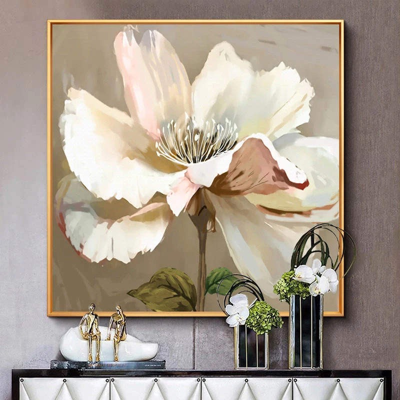 

100% Hand Painted Abstract Flower Art Oil Painting On Canvas Wall Art Wall Adornment Pictures Painting For Live Room Home Decor