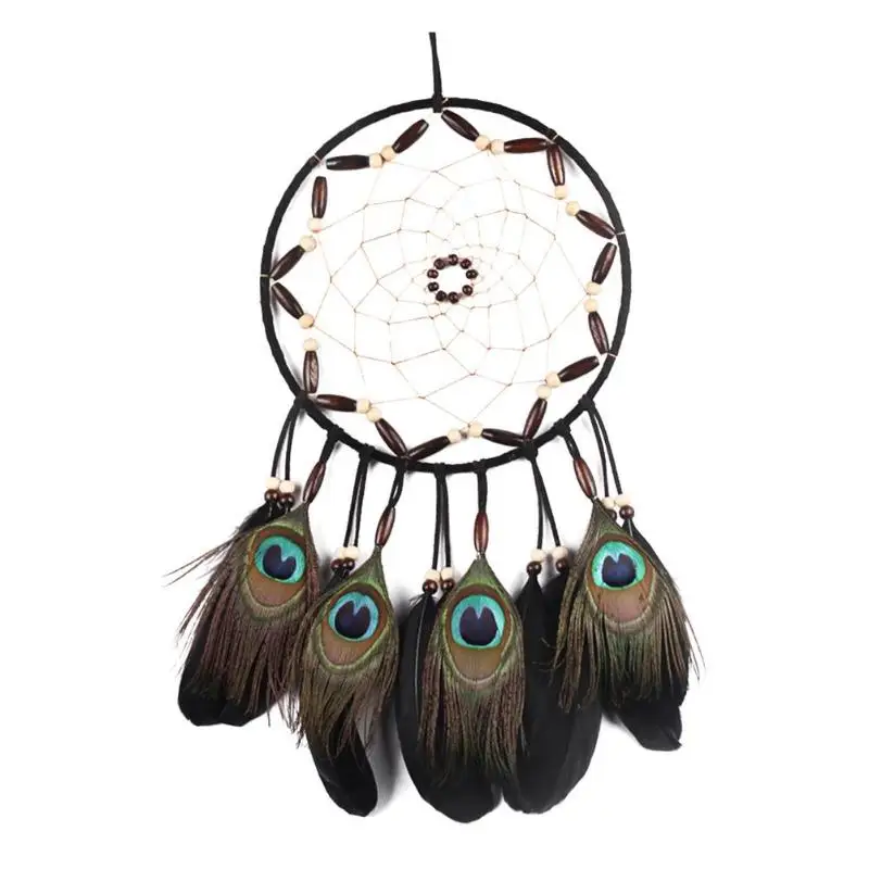 Deam Catcher Peacock Feather Wall Hanging Decoration Dreamcatcher