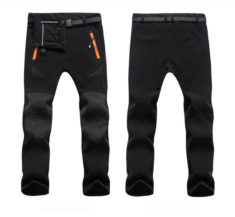 NaranjaSabor женские зимние осенние флисовые повседневные штаны ветрозащитные теплые женские плотные брюки женская брендовая одежда N424 - Цвет: Black