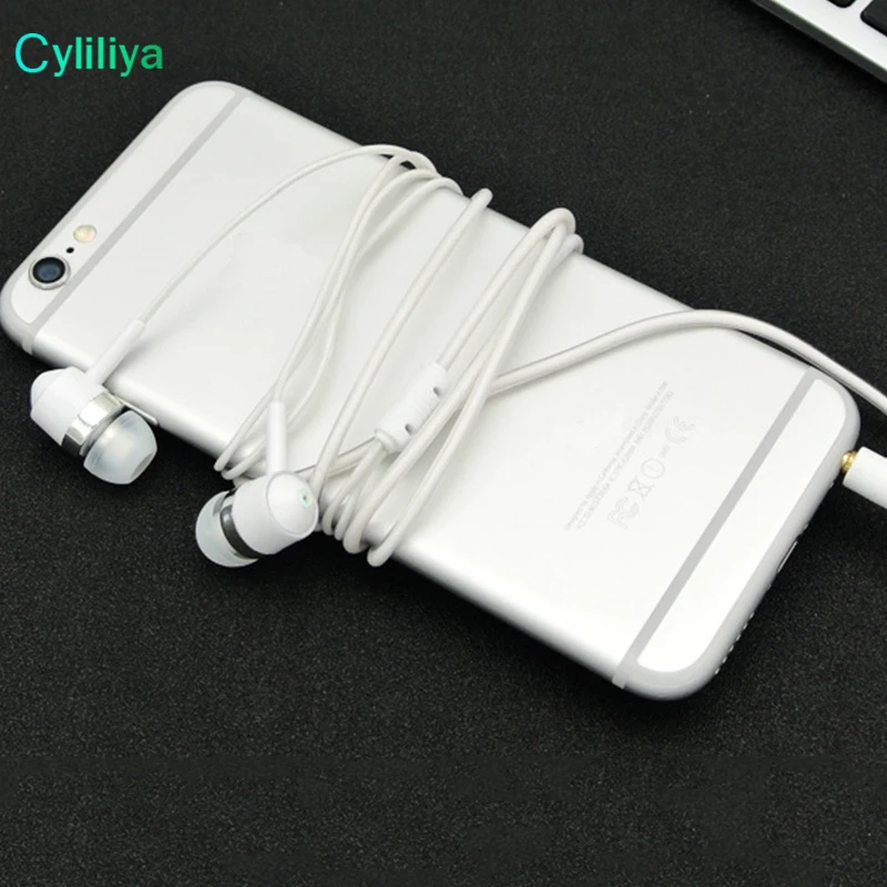 Wired Cheap Earphone 3.5mm In Ear earphones earcup head set crystal