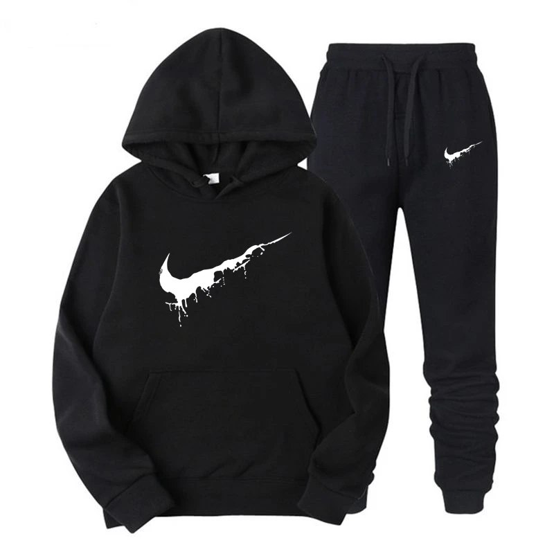 

2pcs Hooded Casual Tracksuit Suits For Women Set Hoodies Sweatshirt+sweatpants 2 Pieces Sets Women's Suit Sweatsuit Female