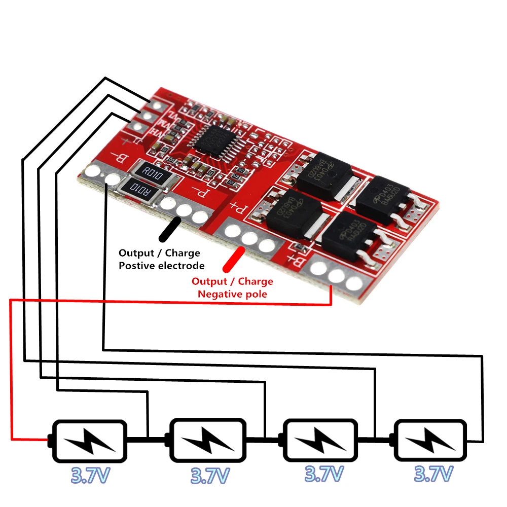 4S 6A 16v литий-ионная литиевая батарея 18650 BMS PCM плата защиты батареи bms pcm для литий-ионной Lipo батареи