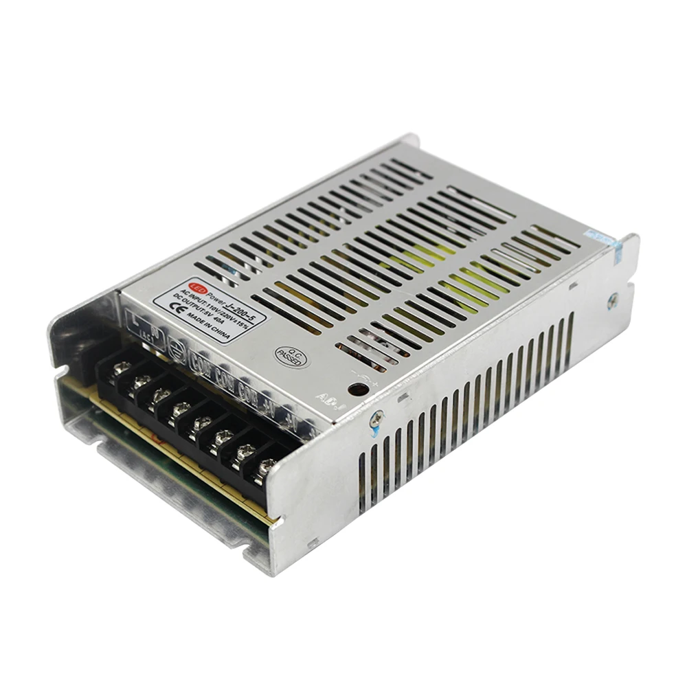 

5V 40A 200W Switching power supply Driver For LED Light Strip Display AC100-240V Factory Supplier