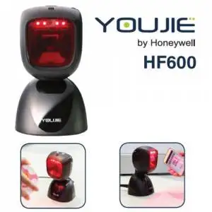 هانيويل youjie حل HF600 2D المسح بندقية سوبر ماركت متجر مستودع مصنع الباركود ماسحة قارئ شفرة التّعرّف
