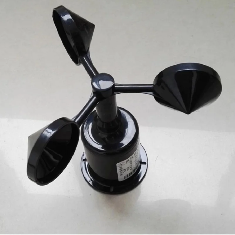 

Shanghai CALT 3 Cups Wind Speed Sensor Anemometer DC 5V 12V 24V Pulse NPN PNP Weather Station Transducer YGC-FS