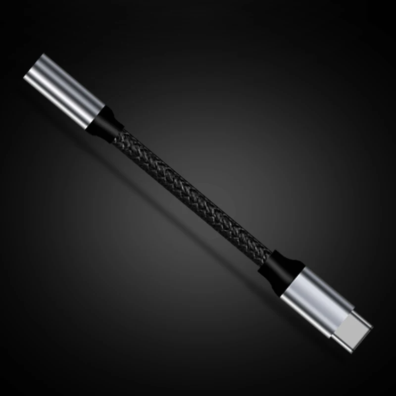 Thbelieve 3.5MM Jack Male To USB C Female Type C To 3.5 Short Nylon Briaded Cables For Huawei USB C To 3.5MM Aux Audio Dropship (7)