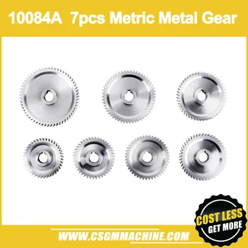 

10084A metric metal gear set/ 7pcs gear set/for C1 and M1 lathe machine/free shipping