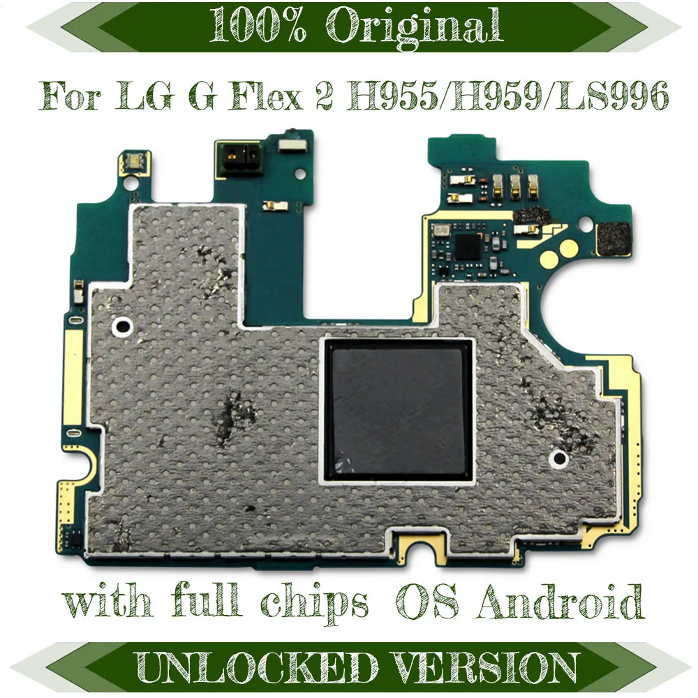 

Original unlocked for LG G Flex 2 LS996 / H959 Logic Boards with Android System with Full Chips 16GB for LG H955 Motherboard