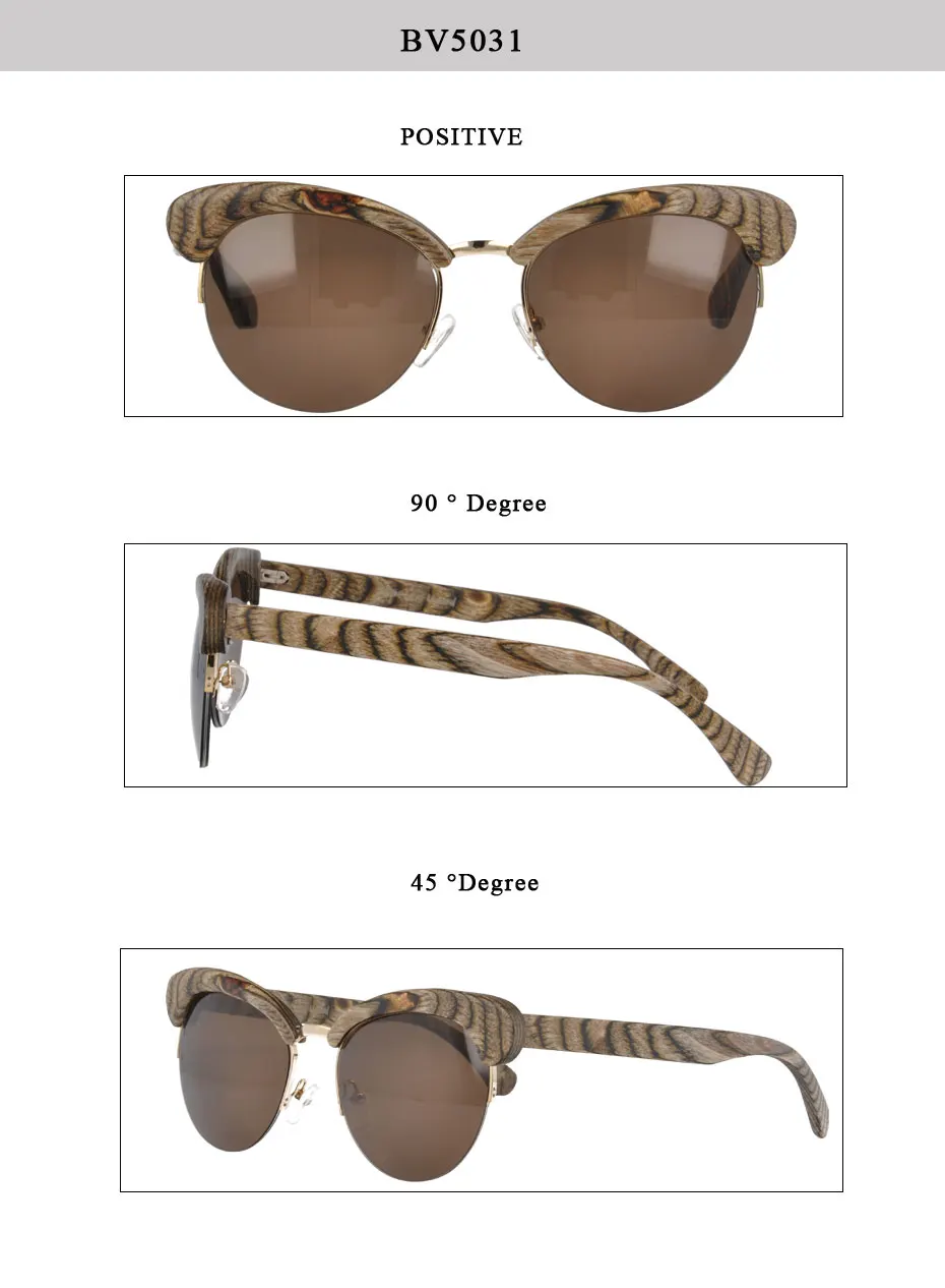 SPITOIKO поляризационные солнцезащитные очки женские полудеревянные рамки женские винтажные Ретро солнцезащитные очки оттенки леди gafas BV5031