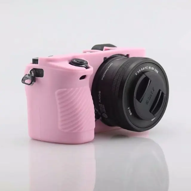 Красивая кожаная сумка для камеры для sony A6500, мягкий силиконовый чехол, резиновый защитный чехол