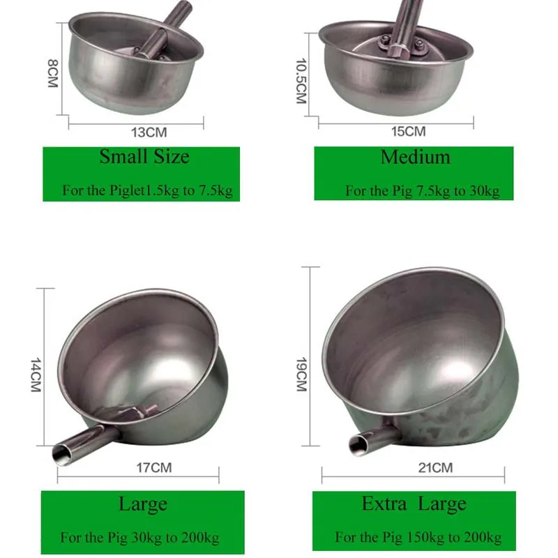 304 нержавеющая сталь поросенок чаша для питьевой воды четыре размера поросята автоматические питьевой фонтаны поросенок кормушка оборудование