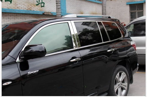 

Steel window full Complete Around cover Trims for Toyota Highlander 2011-2013