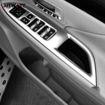 

AITWATT ABS Matte Window Lift Switch Armrest Cover Trims 4Pcs Only For Left-handed Driving For Mitsubishi Outlander 2013-2017