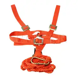 CNBTR 66,92 дюймов Длина оранжевый нейлоновая веревка осень защиты безопасности жгут шнурок с небольшой карабин для высота работы