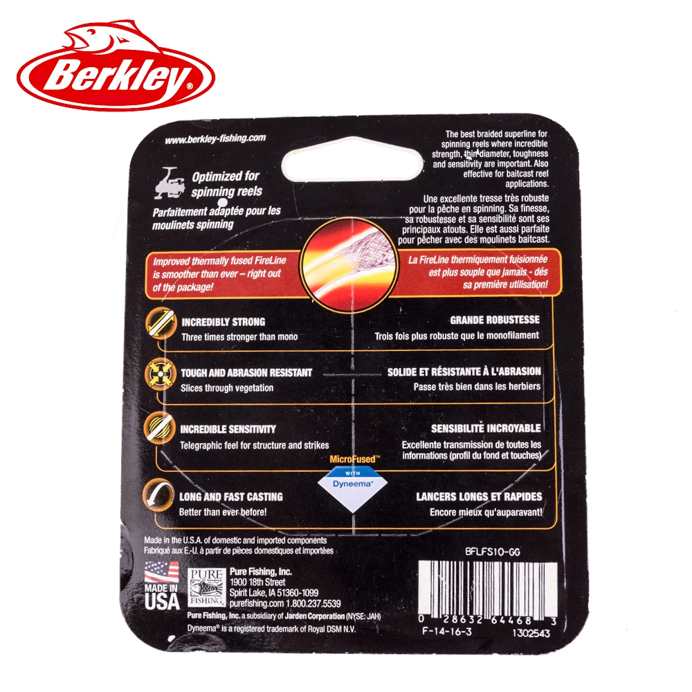 Berkley Fireline Tracer высокая прочность истирание сопротивление многослойная леска 6 8 10 14