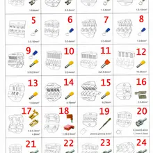 Каждая заявка на один Die-набор челюсти Ratchet терминалов Кримпер 24 умирает челюсти Комплект № 16/17/ 19 edm-режущая Type0.5-6/4. 8-6.3mm2 2/2. 2/2. 4mm2