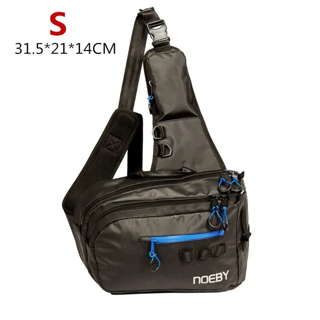 NOEBY сумка для рыбалки Размер S/M Многофункциональный рюкзак для походов водонепроницаемый большой емкости рюкзак Bolsa Pesca Peche сумки для приманки - Цвет: S-BLUE