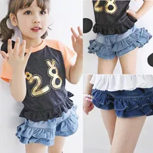 Модные летние джинсовые шорты для девочек, брюки для малышей, детская одежда, джинсовая детская одежда, Джинсы для малышей, шорты для девочек, От 2 до 9 лет