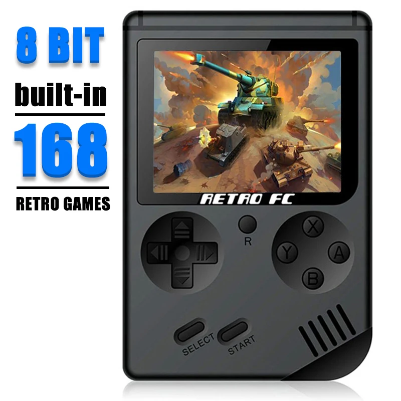 

Video Game Coolbaby RS-6A Retro Portable Mini Handheld Console Gameboy 8-Bit LCD Kids Color TV Game Player Built-in 168 Games