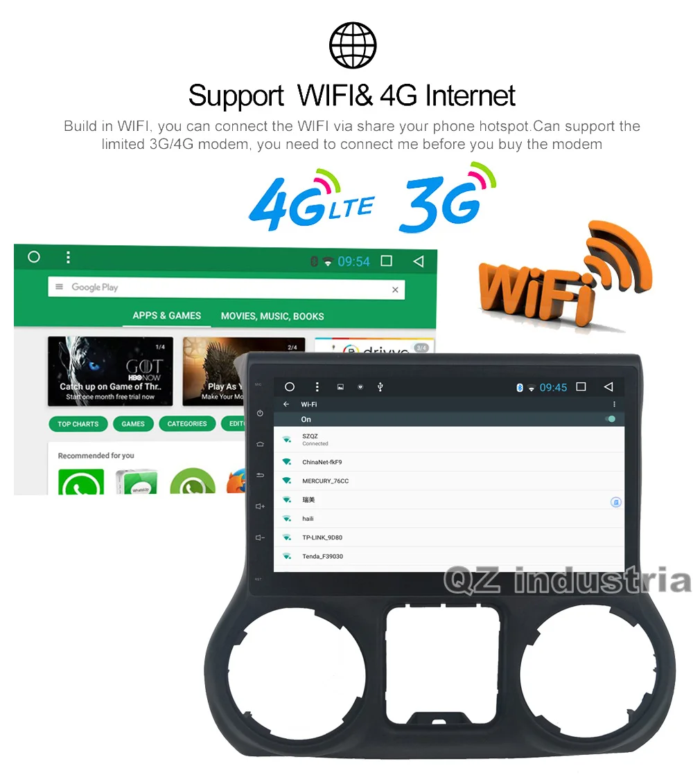 Top QZ industrial HD 10.2" 8core Android 8.1 T8 for Jeep Wrangler Car DVD player with 3G 4G WIFI Bluetooth Navi GPS Radio RDS Map 17 Top QZ industrial HD 10.2" 8core Android 8.1 T8 for Jeep Wrangler Car DVD player with 3G 4G WIFI Bluetooth Navi GPS Radio RDS Map 17