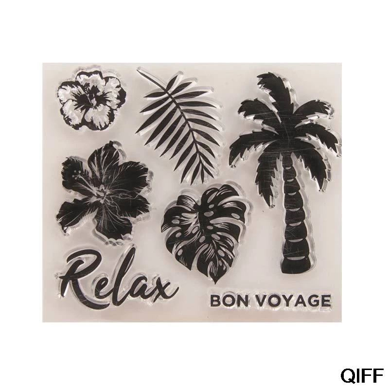 

Wholesale Leaves Silicone Clear Stamp Cling Seal DIY Scrapbook Embossing Album Decor Craft May06