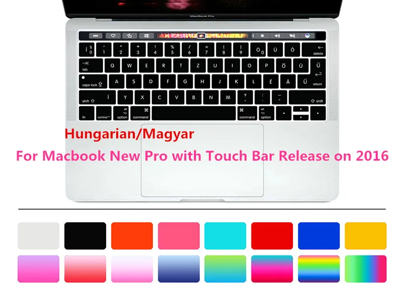 Чехол на клавиатуру для Macbook New Pro 13 &quotA1706 15&quot A1707 с сенсорной панелью|Чехлы