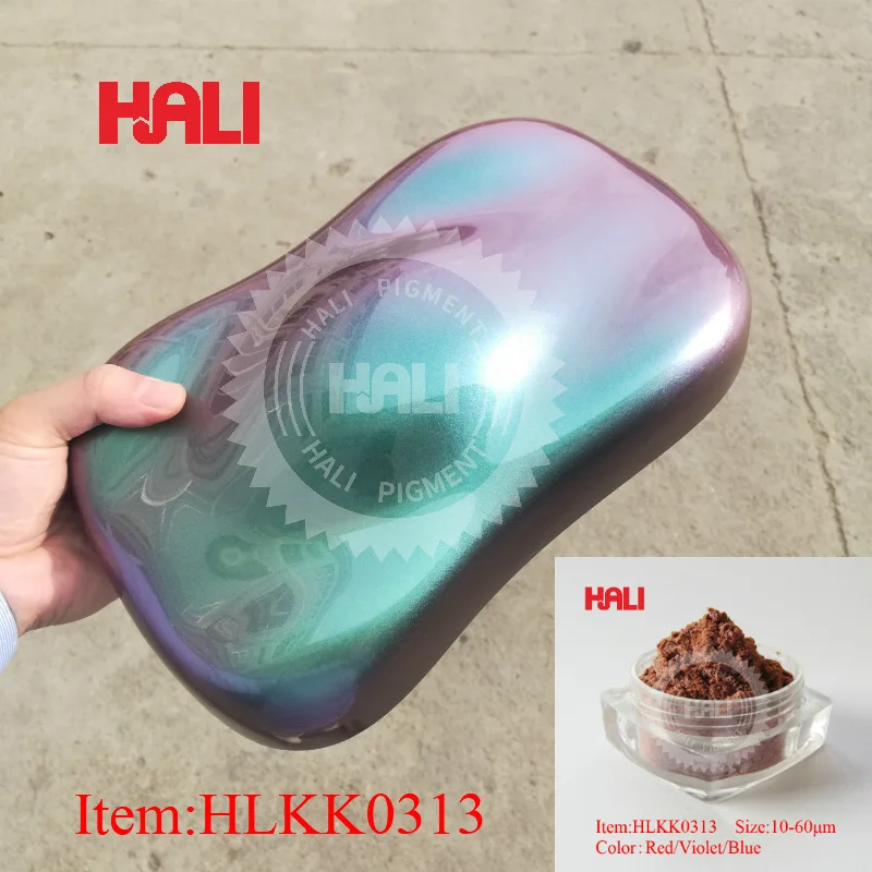 10G 샤인 Hali 카멜레온 파우더 카멜레온 안료 화려한 크롬 네일 파우더 미..