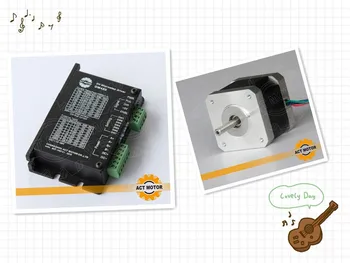 

4-LEAD Nema17 Stepper Motor 40oz-in( 28N.CM) ,33MM,12V,0.4A with driver DM420,128MIC