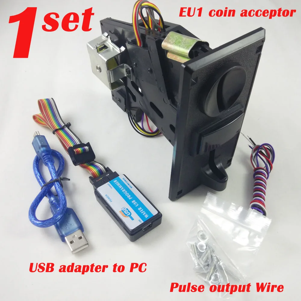 online EU1 Multi máquina de moeda Moedeiro Moedeiro para Máquina De Vending quiosque facilmente programado pelo PC programador