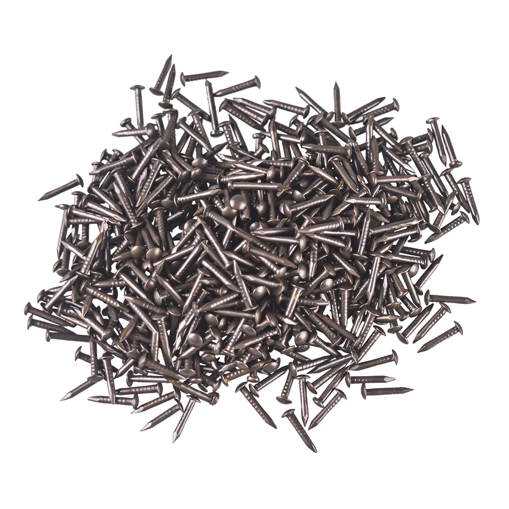 

8X1.2MM Chinese Archaize Round Head Antique Bronze Wooden Screw Nails for Furniture DIY Decorative Boxes 500pcs